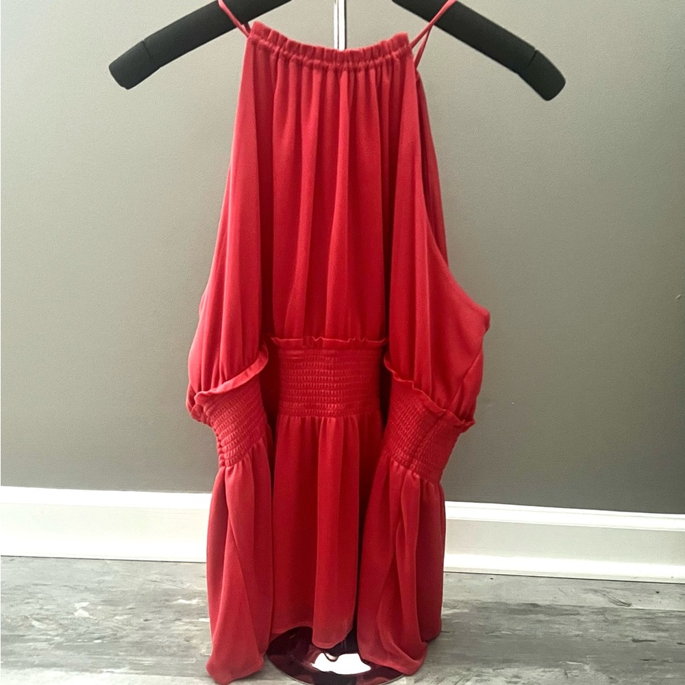 Express coral sleeveless top